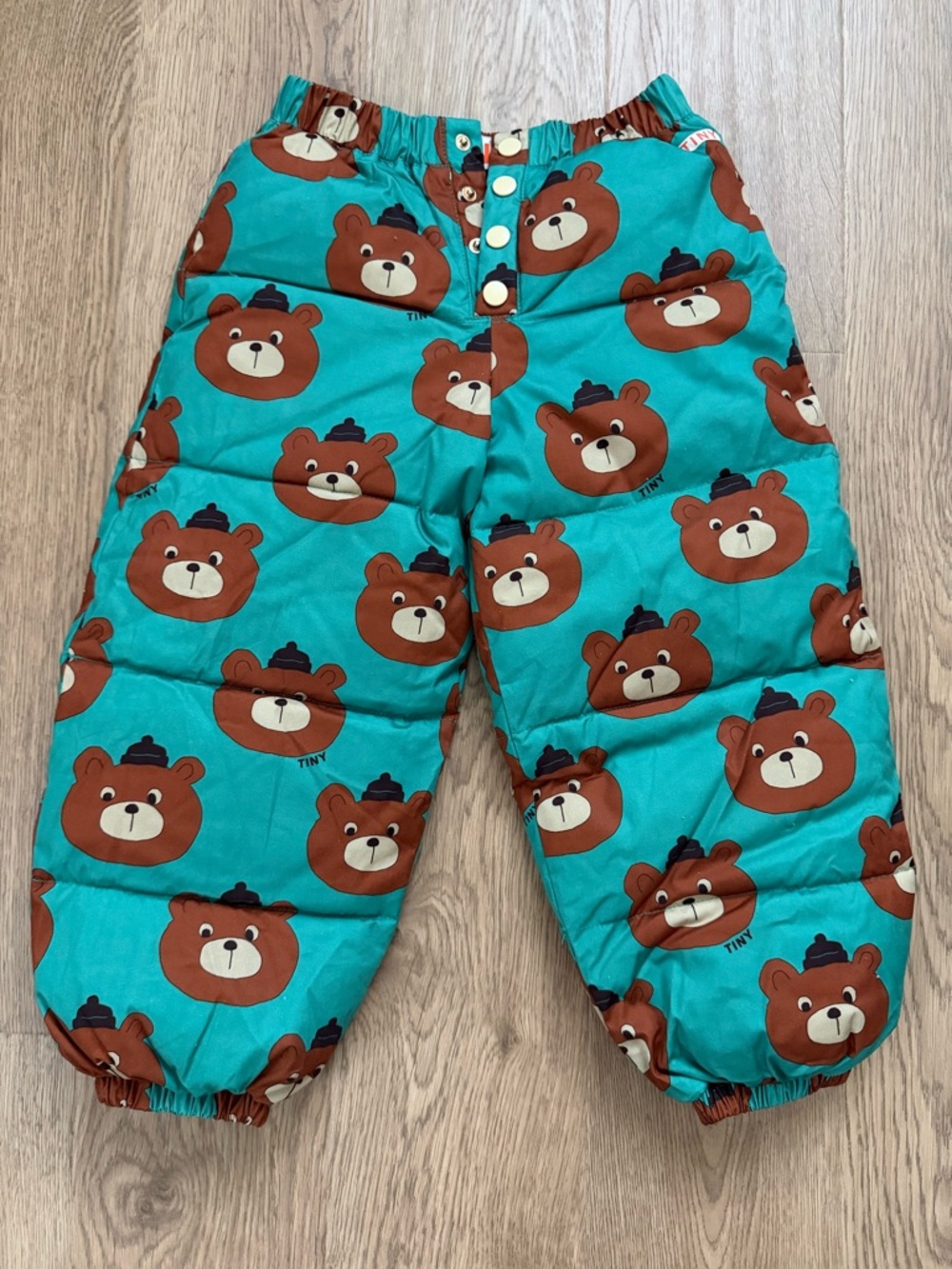 Tinycottons Bear Print Padded Pants – Kids SZ: 6Y(120) excellent condition